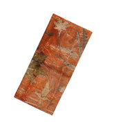 Rust Handloom Tussar Silk Saree With Eco Printed Floral Motifs-TU2743