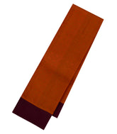 Orange Handloom Kanchipuram Silk Saree With Floral Motifs-KA14171