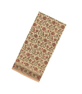 Beige Printed Jaipur Cotton Saree With Border-JC1842
