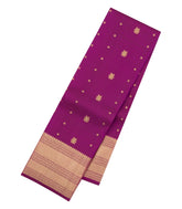 Magenta Woven Pure Silk Saree With Zari Buttas-EC2581