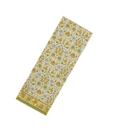 Light Green Printed Crepe Silk Saree With Floral Motifs-PS0919