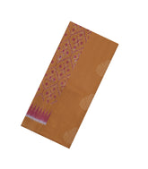 Dark Beige Handloom Soft Silk Saree With Buttas & Contrast Pallu-SO4597