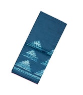Blue Handloom Tussar Silk Saree With Printed Tie & Dye Motifs-TU2792
