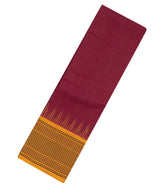 Crimson Handloom Rasipuram Cotton Saree With Contrast Border-RA2389