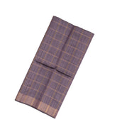 Lilac Handloom Dupion Silk Saree With Printed Fish Pallu-DS0491