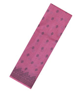 Pink Woven Tussar Silk Saree With Floral Buttas-TU3422