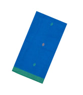 Blue Woven Tussar Silk Saree With Floral Motifs-TU3460