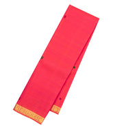 Pink Handloom Kanchipuram Silk Saree With Zari Buttas & Border-KA16179
