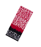 Red Printed Jaipur Cotton Saree With Tie & Dye Motifs-JC1497