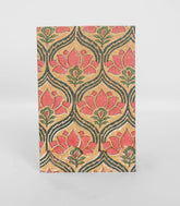 Beige 9 X 6 Inch Bagru Dabu Block Printed 96 Page Handmade Notebook-ACS1001