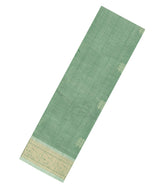 Cardamom Green Handloom Kanchi Cotton Saree With Buttas-KC1767