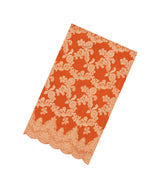 Orange Woven Viscose Saree With Floral Vine Motifs-BL6118