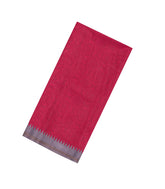 Crimson Printed Synthetic Tussar Silk Saree With Contrast Temple Border-SY0115