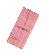 Bubblegum Pink Woven Georgette Silk Saree With Embroidered Pallu-EN1696