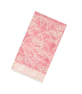 Baby Pink Woven Organza Saree With Embroidered Floral Motifs-EN1686