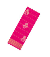 Pink Printed Synthetic Dola Silk Saree With Zari Motifs & Border -SY0352