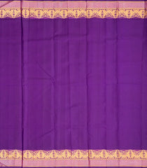 Soft Peach Handloom Kumo Korvai Silk Saree With Japanese Inspired Border & Pallu-KA12632