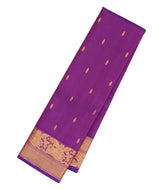Purple Handloom Silk Saree With Darbar Krishnar Pallu-KA12088