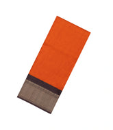 Orange Printed Synthetic Dola Silk Saree With Zari Border-BL6039