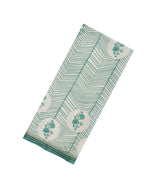 Green Printed Synthetic Tussar Silk Saree With Contrast Border-SY0145