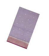 Grey Woven Blended Soft Silk Saree With Digital Weaving Pallu-BL3561