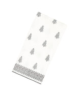 White Handloom Tussar Saree With Printed Floral Motifs-TU3041