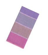 Multi Colour Handloom Linen Saree With Stripes-LI0739