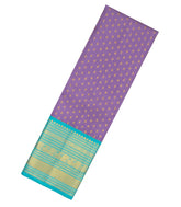 Lavender Handloom Silk Korvai Kanchipuram Pattu Pavadi Material-PM2074