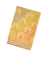 Multi Colour Woven Viscose Saree With Embroidered Floral Motifs
