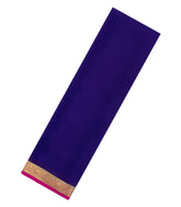 Violet Woven Mysore Silk Saree With Contrast Zari Border-MS3588