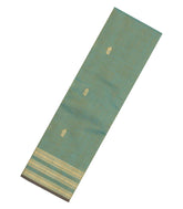 Shadow Green Handloom Kanchi Cotton Saree With Fish Buttas-KC1828