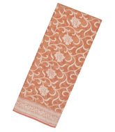 Peach Handloom Banarasi Tissue Saree With Floral Motifs-BE1707