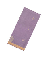 Lavender Woven Tussar Silk Saree With Peacock Buttas-TU3276