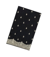 Black Embroidered Synthetic Blended Saree With Sequin Work-EN2093