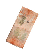 Peach Handloom Tussar Silk Saree With Eco Printed Motifs-TU2829