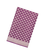 Lilac Handloom Banarasi Tissue Silk Saree With Floral Motifs-BE1831