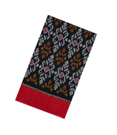 Black Handwoven Orissa Cotton Saree With Tie & Dye Motifs-OR0901
