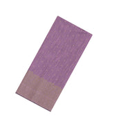 Lilac Woven Art Linen Saree With Flower Motifs-BL5657