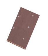 Dusty Pink Handloom Bengal Cotton Saree With Floral Motifs-BG1840