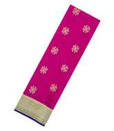 Pink Woven Mysore Silk Saree With Buttas & Contrast Border-MS3466