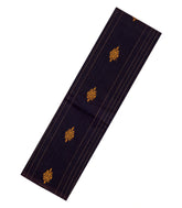 Dark Purple Woven Rasipuram Cotton Saree With Stripes & Buttas-RA2573