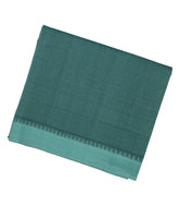 Dark Grey Woven Kadapa Cotton Saree With Stripes & Contrast Border-KN0648