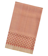 Dusty Pink Handloom Tissue Kanchipuram Silk Saree With Floral Motifs-KA14271