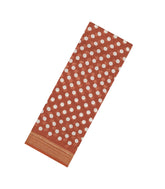 Rust Printed Blended Viscose Saree With Kalamkari Pallu-BL5783