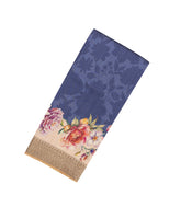 Purple Woven Synthetic Dola Silk Saree With Printed Floral Motifs