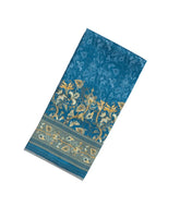 Blue Woven Tussar Silk Saree With Printed Floral Motifs-TU2900