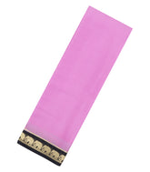 Pink Woven Mysore Silk Saree With Contrast Border-MS3764