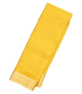 Yellow Mysore Crepe Silk Saree With Floral Vine Motifs-MS3121