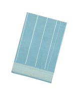 Turquoise Handloom Bengal Cotton Saree With Stripes-BG2005