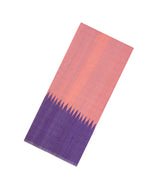 Peach Woven Tussar Silk Saree With Contrast Rising Border-TU3250